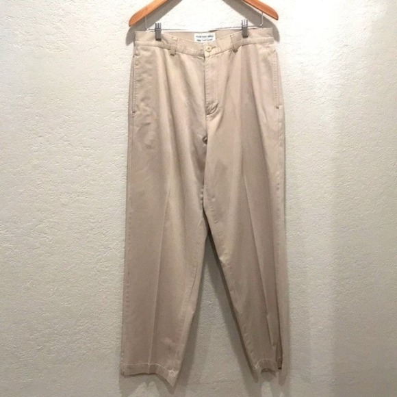 Old Navy Men Plain‎ Front Khakis Dress Pant 33x32 Durable Dependable - Picture 1 of 13
